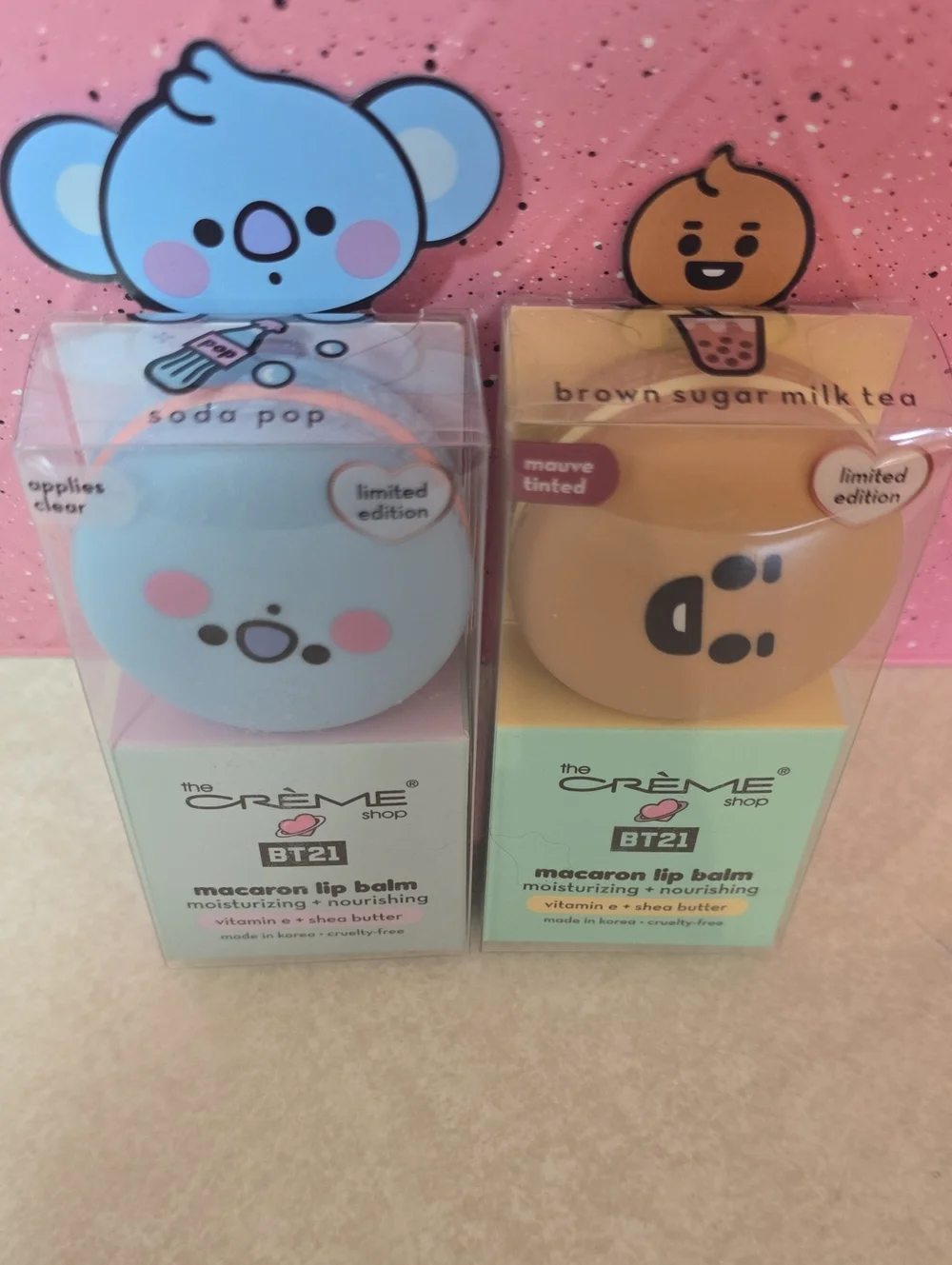 The Creme Shop Macaron Lip Balm Lot of 2 - 